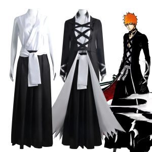 Ichigo Kurosaki Cosplay Costume – Bleach Manga Suit for Men & Women
