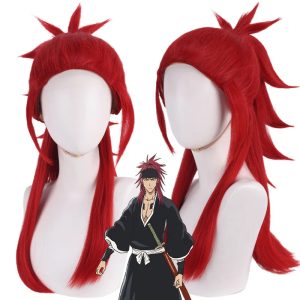 Renji Abarai Cosplay Wig – Bleach Anime Wig for Men & Women