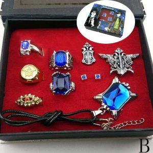 Black Butler 9-in-1 Accessories Set – Ciel Phantomhive Cosplay Jewelry