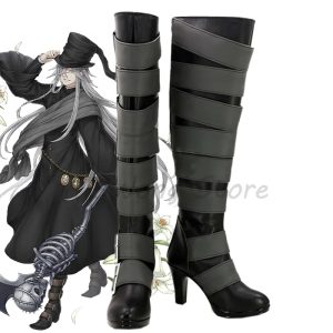 Undertaker Cosplay Boots – Black Butler Anime Shoes for Cosplay