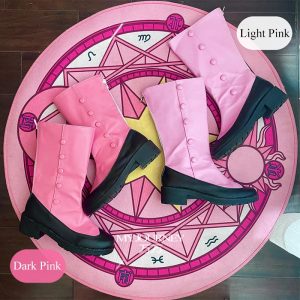 Sakura Kinomoto Cosplay Shoes – Cardcaptor Sakura Pink Shoes & Socks Set