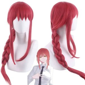 Makima Cosplay Wig – Chainsaw Man Red Hair Cosplay Accessory