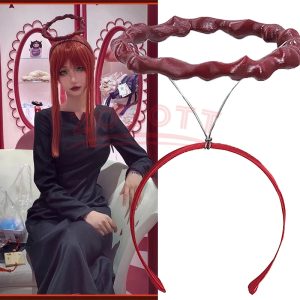 Makima Cosplay Headband – Chainsaw Man Red Cosplay Accessory