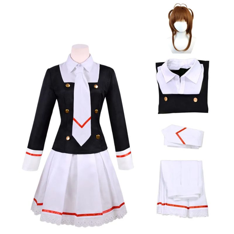Sakura Kinomoto Cosplay Costume – Cardcaptor Sakura Anime Outfit - Image 4