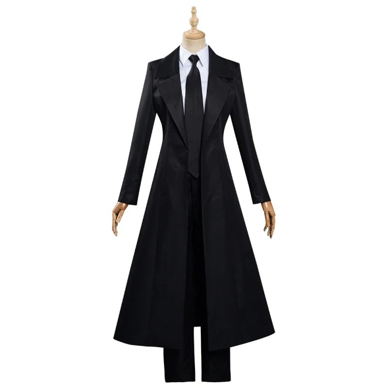Makima Cosplay Costume – Chainsaw Man Manga Black & White Suit - Image 3