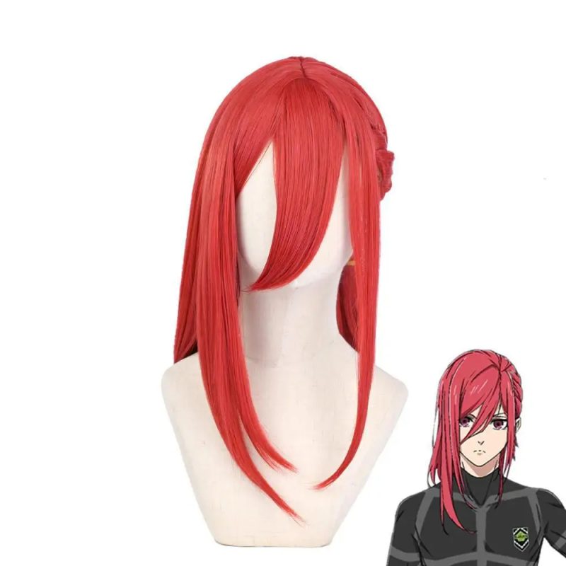 Cosplay Hyoma Chigiri - Blue Lock Anime Costume (Red) - Image 3