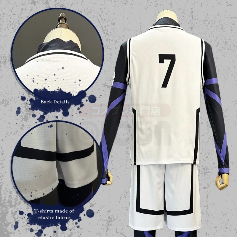 Cosplay Seishiro Nagi - Blue Lock Anime Costume (White) - Image 2