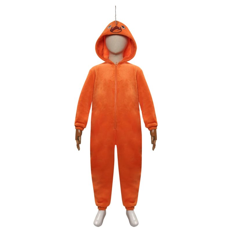 Pochita Cosplay Pajamas – Chainsaw Man Orange Sleepwear - Image 2
