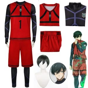 Cosplay Rin Itoshi - Blue Lock Anime Costume (Red)