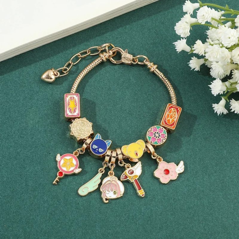 Sakura Kinomoto Cosplay Bracelet – Cardcaptor Sakura Gold Jewelry Accessory - Image 2