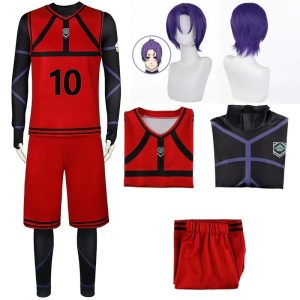 Cosplay Reo Mikage - Blue Lock Anime Costume (Red)