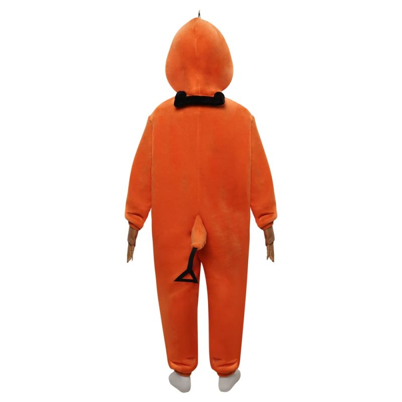 Pochita Cosplay Pajamas – Chainsaw Man Orange Sleepwear - Image 4