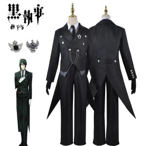 Sebastian Michaelis Cosplay Costume – Black Butler Suit for Men & Women