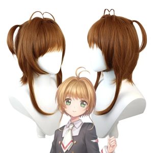 Sakura Kinomoto Cosplay Wig – Cardcaptor Sakura Iconic Brown Wig