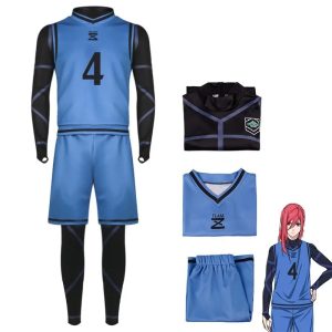 Cosplay Hyoma Chigiri - Blue Lock Anime Costume (Blue)
