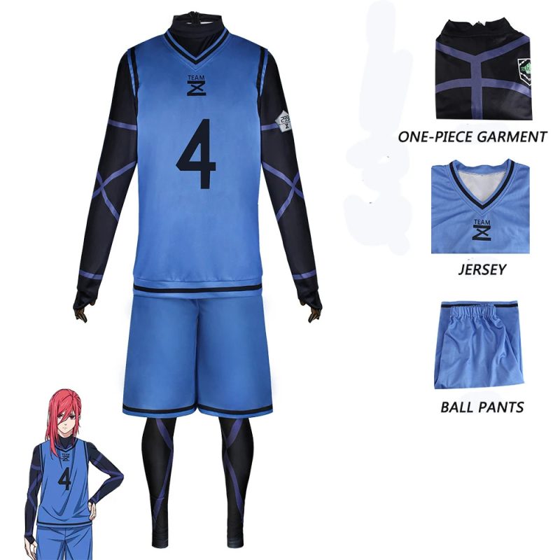 Cosplay Hyoma Chigiri - Blue Lock Anime Costume (Blue) - Image 2