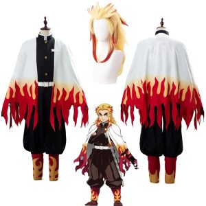 Cosplay Demon Slayer Costume Kyojuro Rengoku