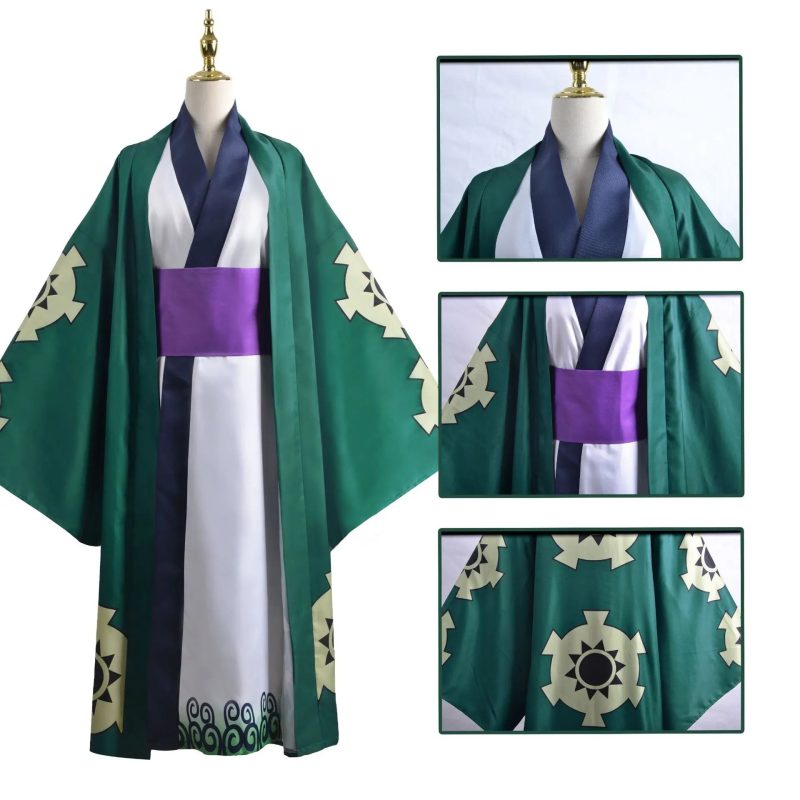 Roronoa Zoro Wano Cosplay Costume - Image 3